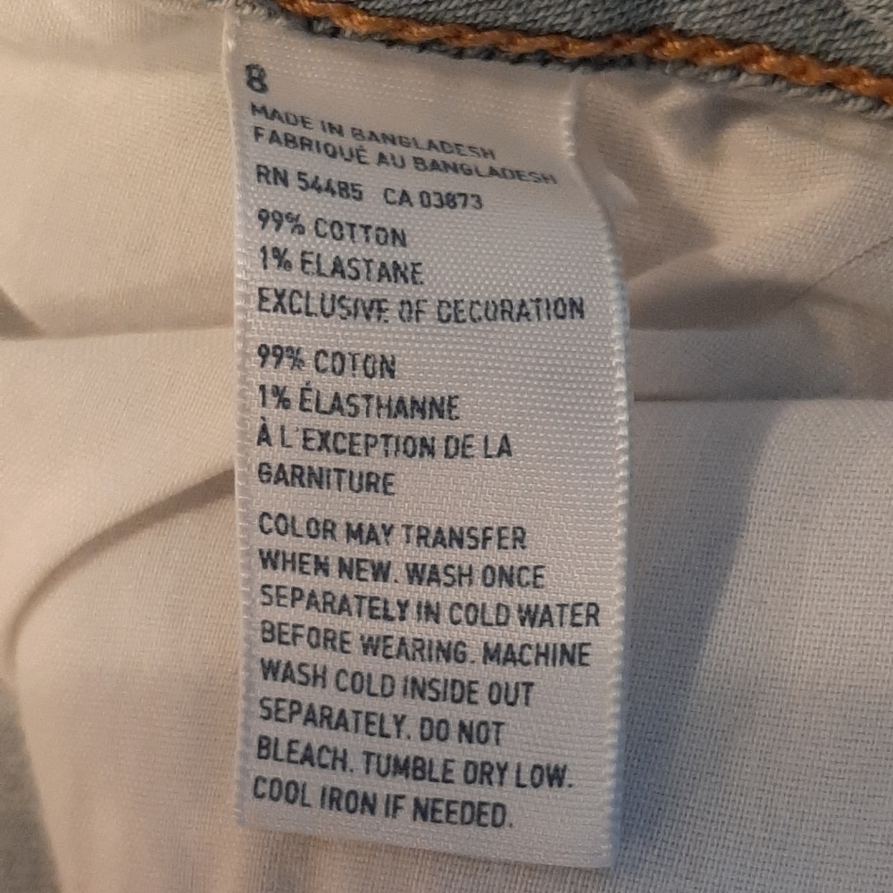American Eagle Jean Shorts Stretch Size 8 - Picture 3 of 12